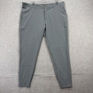 Primo Pants Mens 40x30 Gray Golf Jogger Performance Tech Taper Stretch Ankle Zip
